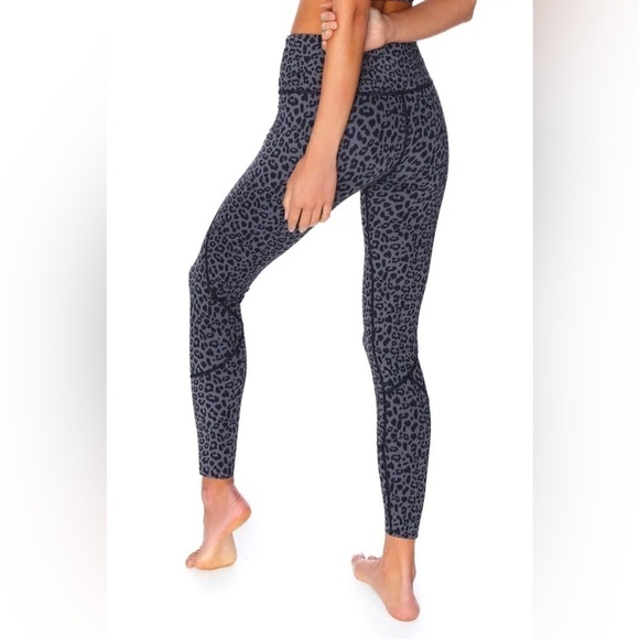 Varley Bedford Tight Leggings, Midnight Cheetah, Size S - Picture 3 of 11